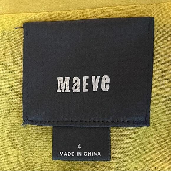 Anthropologie Maeve Black White Woven DollCore Swiftie Casual Dress Size 4 - Picture 9 of 13